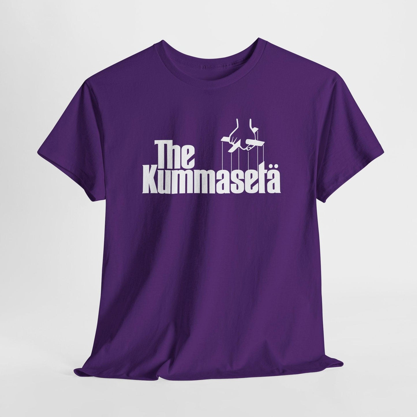 The Kummasetä t-paita, valkoinen teksti | 100% puuvillaa, unisex - Lourun verkkokauppa