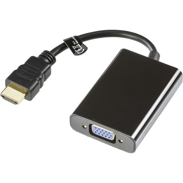 DELTACO HDMI - VGA-sovitin, 0,2m