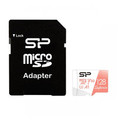 Silicon Power Superior V30 128 Gt microSDXC -muistikortti ja SD-adapteri