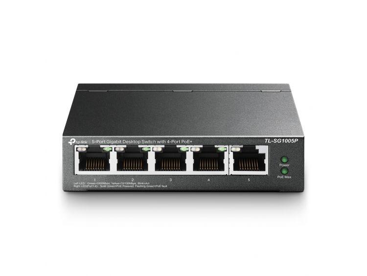 TP-LINK TL-SG1005P PoE+ kytkin - Lourun verkkokauppa