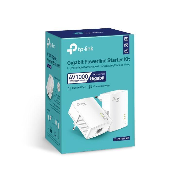 TP-LINK AV1000 Starter Kit -Powerline-adapterit - Lourun verkkokauppa