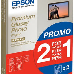 Epson C13S042169 Premium Glossy -valokuvapaperi A4, 2 x 15 arkkia, 255 g/m², kaksi pakkausta