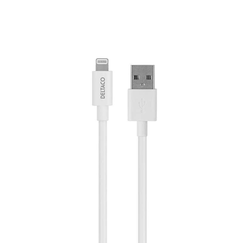 DELTACO USB-A to Lightning kaapeli - Lourun verkkokauppa
