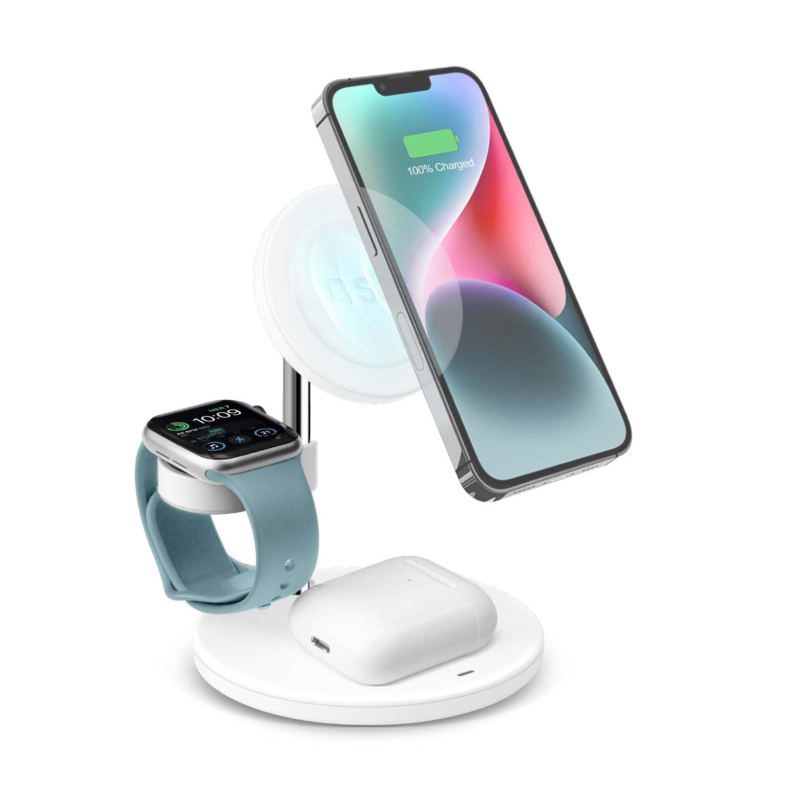 SBS 3-in-1 MagSafe langaton latausasema Apple-laitteille