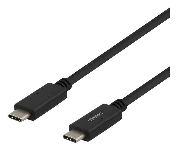 DELTACO USB-C to USB-C 10Gbit/s kaapeli 1m - Lourun verkkokauppa