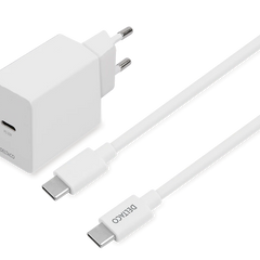 DELTACO 20w laturi 1m USB-C kaapelila