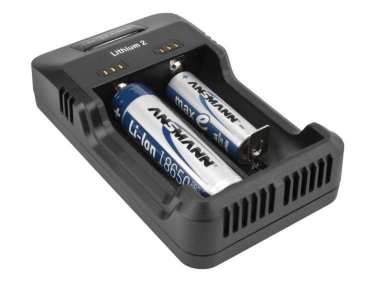 Ansmann Lithium 2 laturisetti - Ladattava paristojen laturi - Lourun verkkokauppa