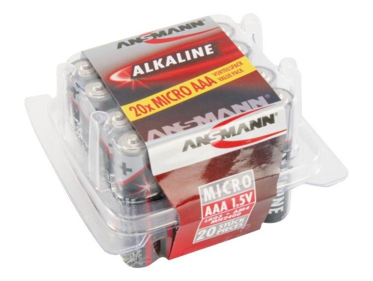Ansmann Alkaline Alkaliparistot Micro AAA LR03 (20kpl) - Lourun verkkokauppa