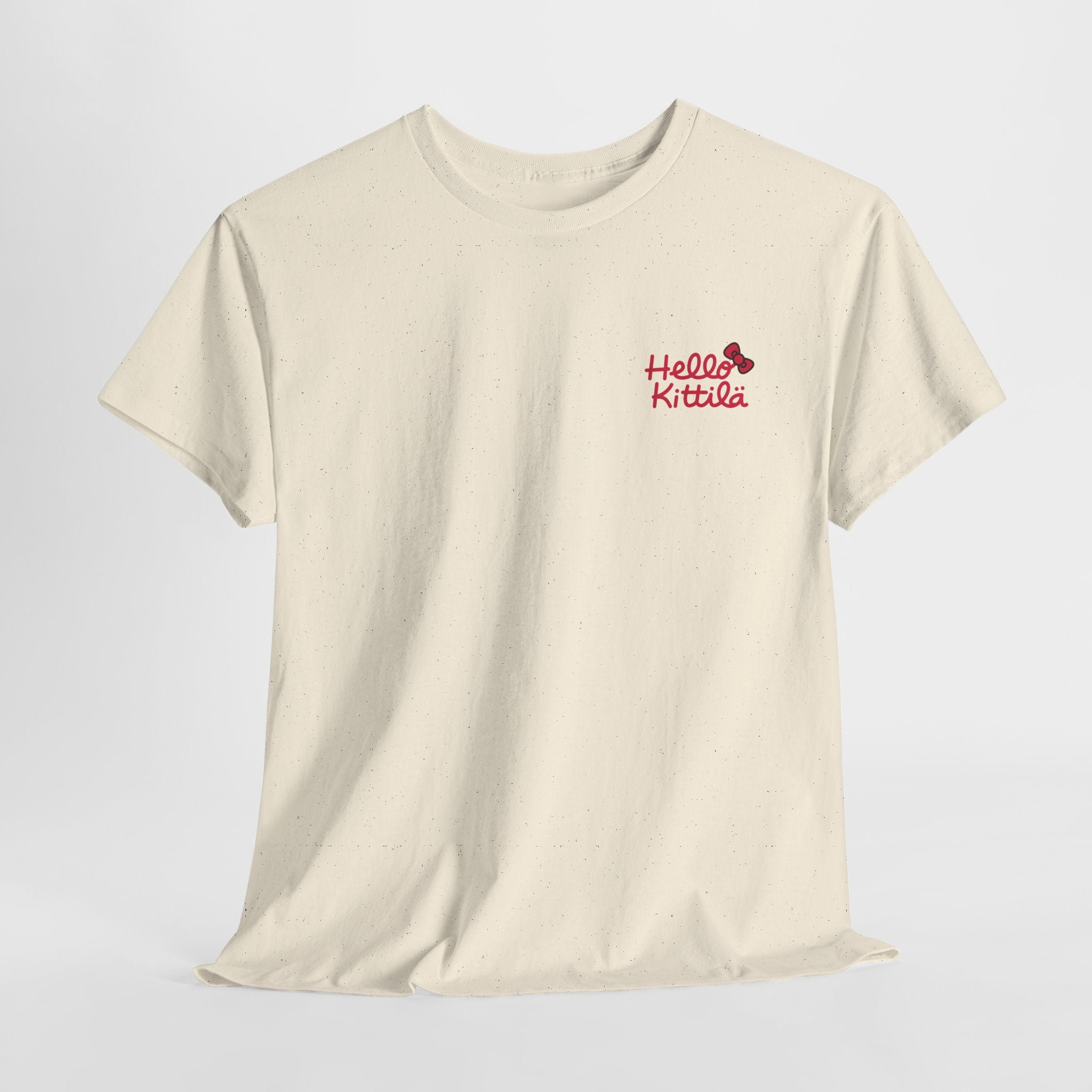 Hello Kittilä (pieni teksti) | 100% puuvillaa, unisex