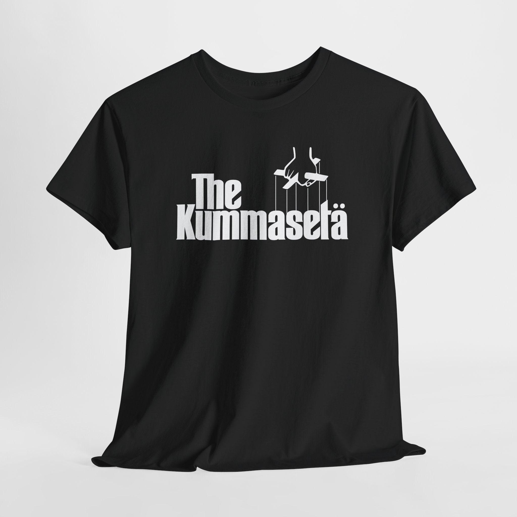 The Kummasetä t-paita, valkoinen teksti | 100% puuvillaa, unisex - Lourun verkkokauppa