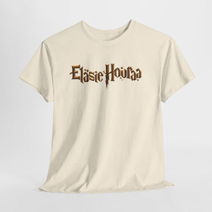 Eläsie Houraa t-paita, kultainen logo | 100% puuvillaa, unisex - Lourun verkkokauppa