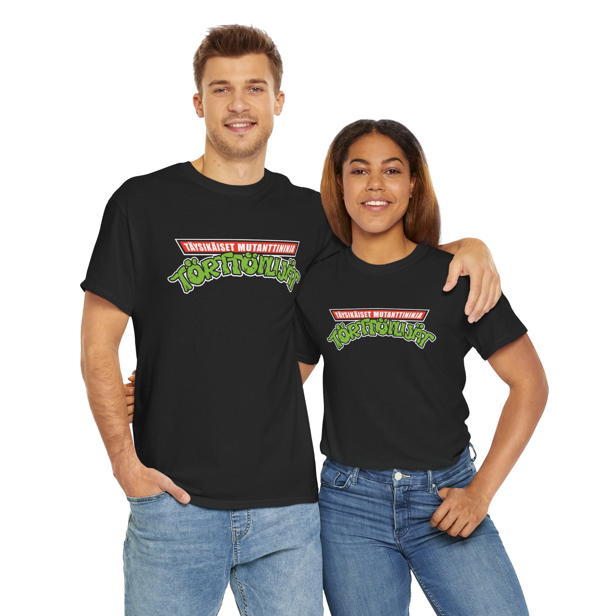 TMNT eli Täysikäiset Mutanttininja Törttöilijät t-paita | 100% puuvillaa, unisex