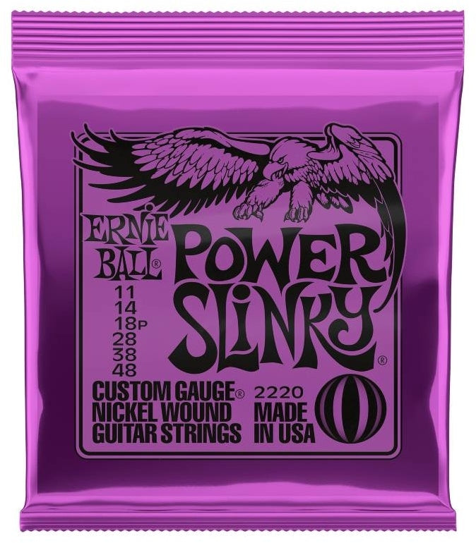 Ernie Ball 2220 Power Slinky Nickel - Nikkelikielet sähkökitaralle