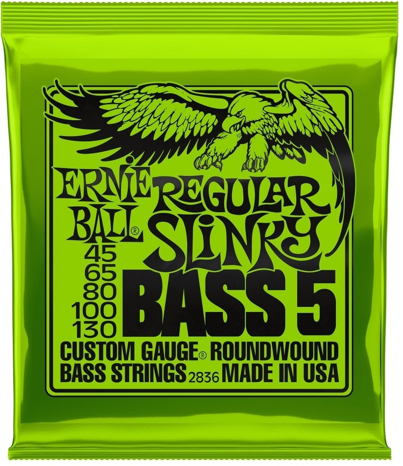 Ernie Ball 2836 5-String Bass Regular Slinky Nickel - Basson kielet