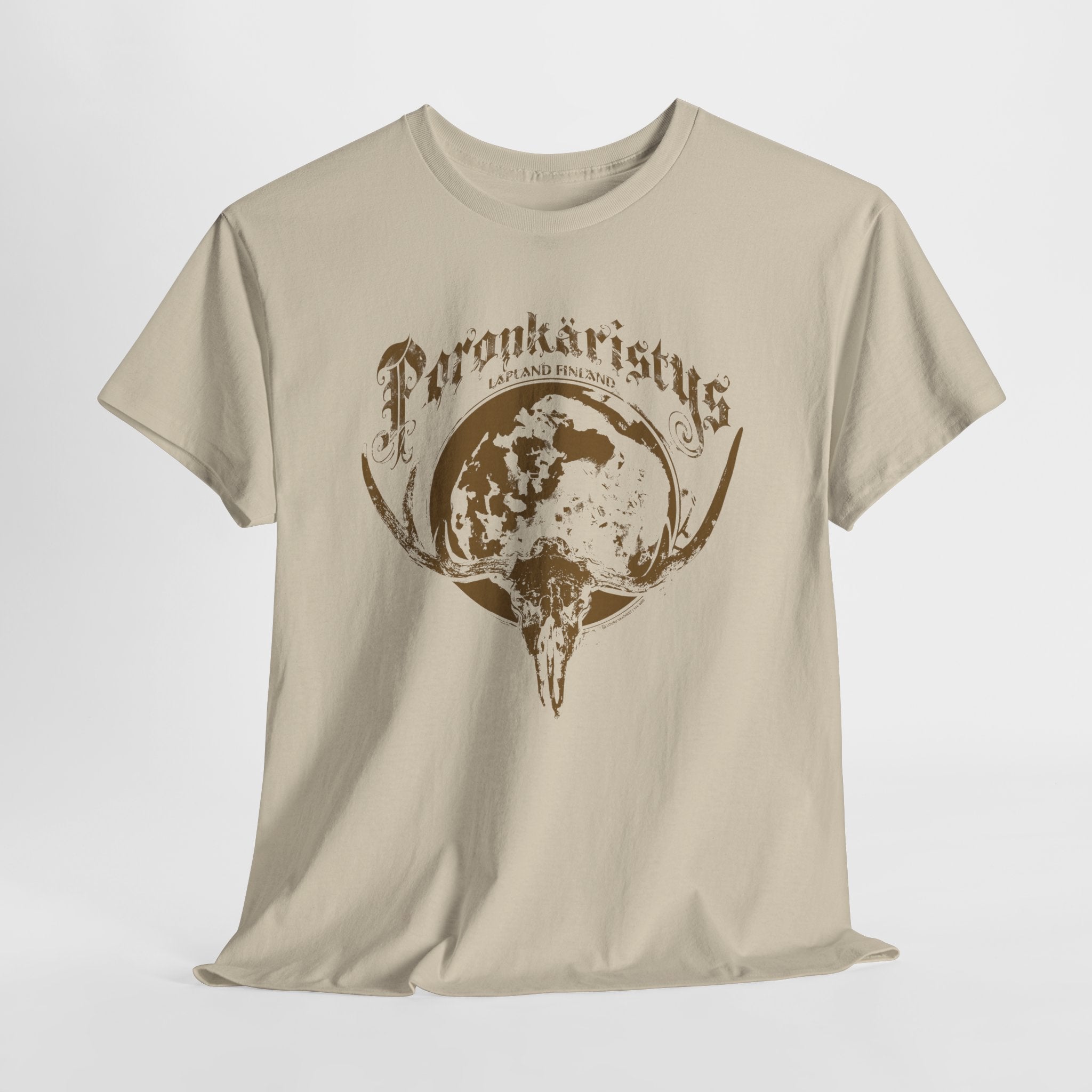 Poronkäristys Lapland Finland t-paita | 100% puuvillaa, unisex