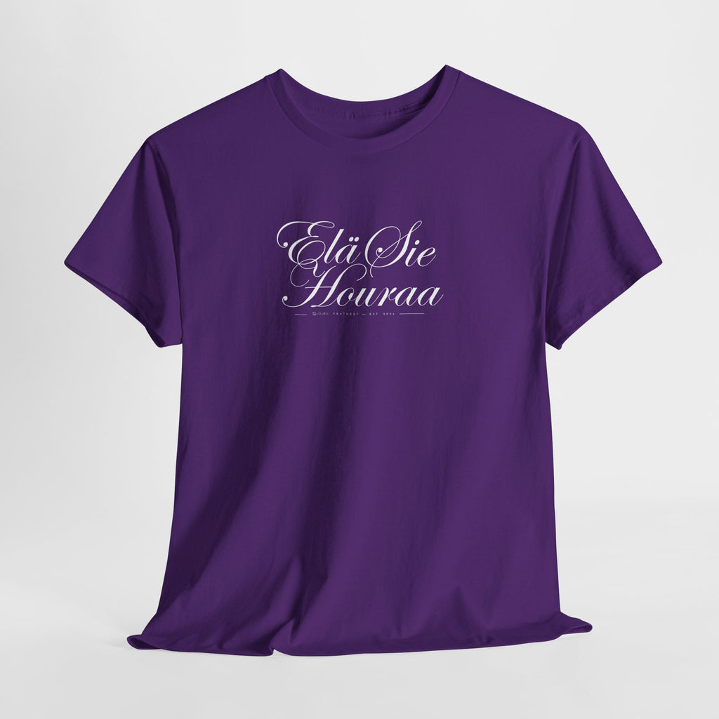 Elä sie houraa T-paita – Suomalaista huumoria luksusmuodin hengessä | 100% puuvillaa | unisex