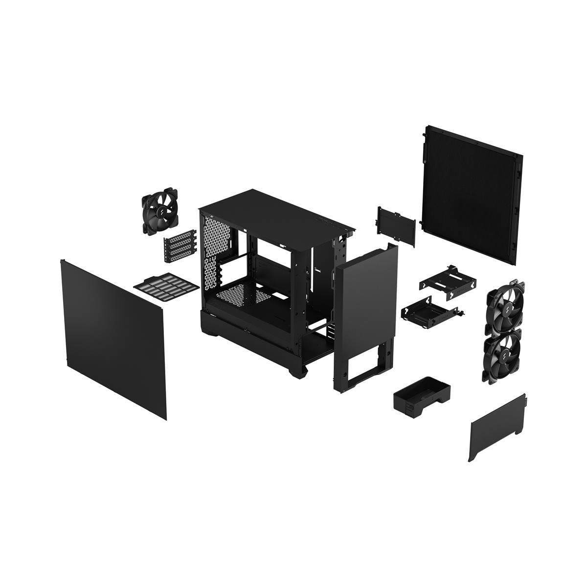 Fractal Design Pop Mini Silent Black Solid kotelo - Lourun verkkokauppa