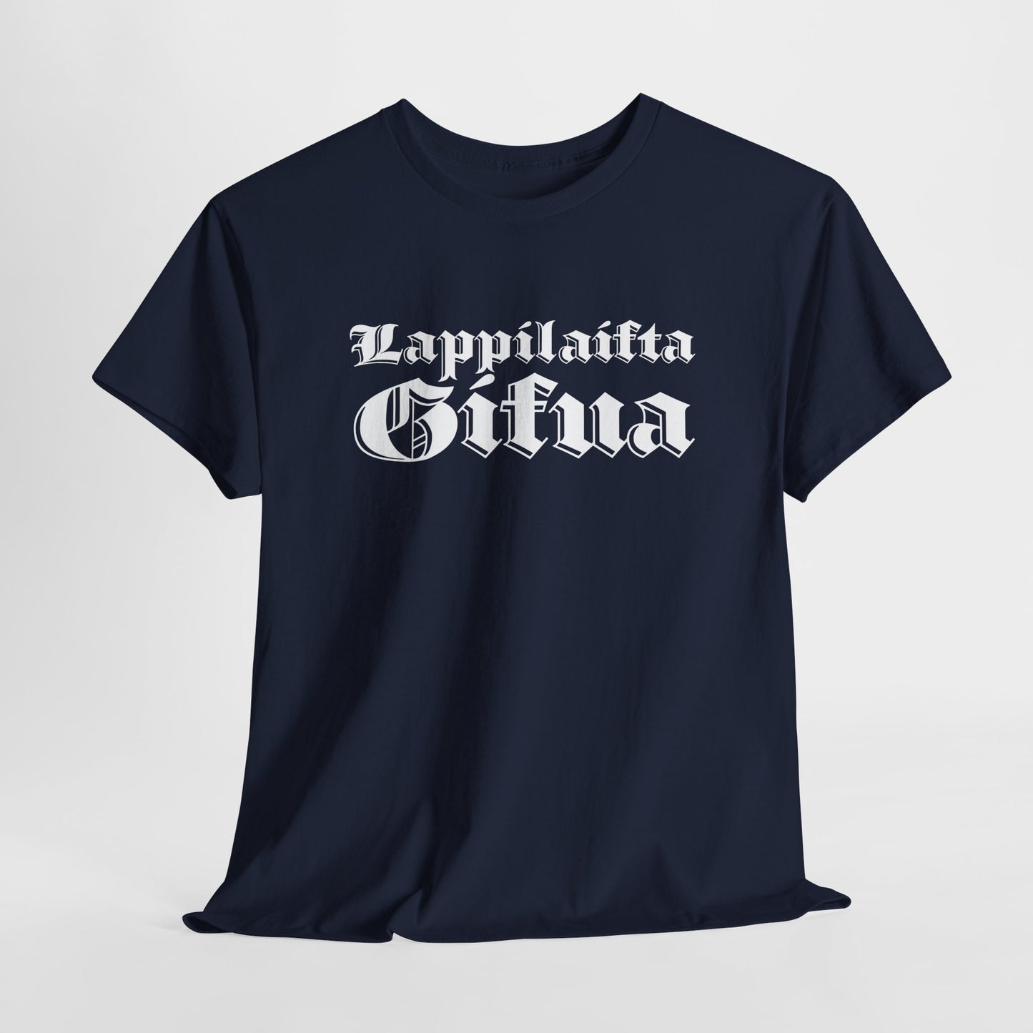 Lappilaista sisua, valkoinen retro teksti | 100% puuvillaa, unisex