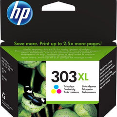 HP 303XL -mustekasetti, kolmiväri, myyntipakkaus