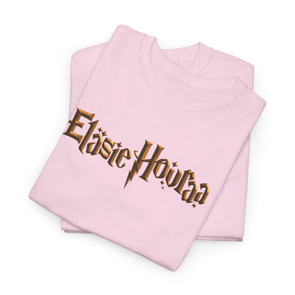 Eläsie Houraa t-paita, kultainen logo | 100% puuvillaa, unisex - Lourun verkkokauppa