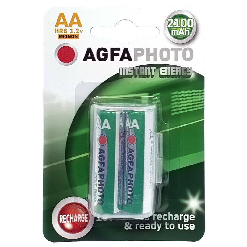 AgfaPhoto Direct Energy AA NiMH -akku 2100 mAh (vihreä)