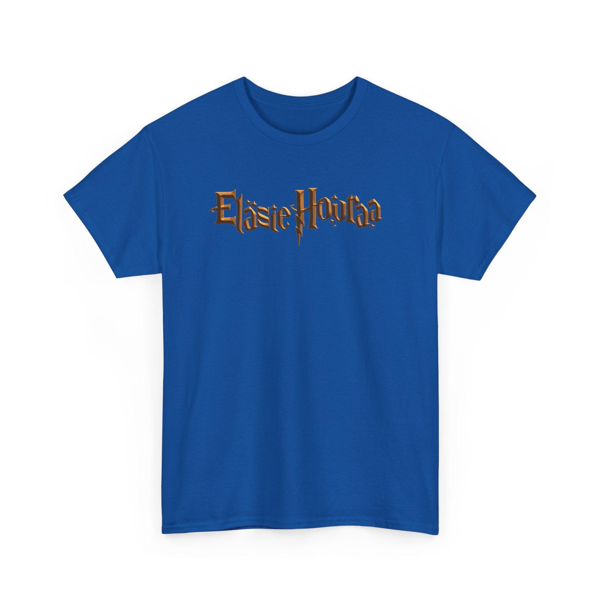 Eläsie Houraa t-paita, kultainen logo | 100% puuvillaa, unisex - Lourun verkkokauppa