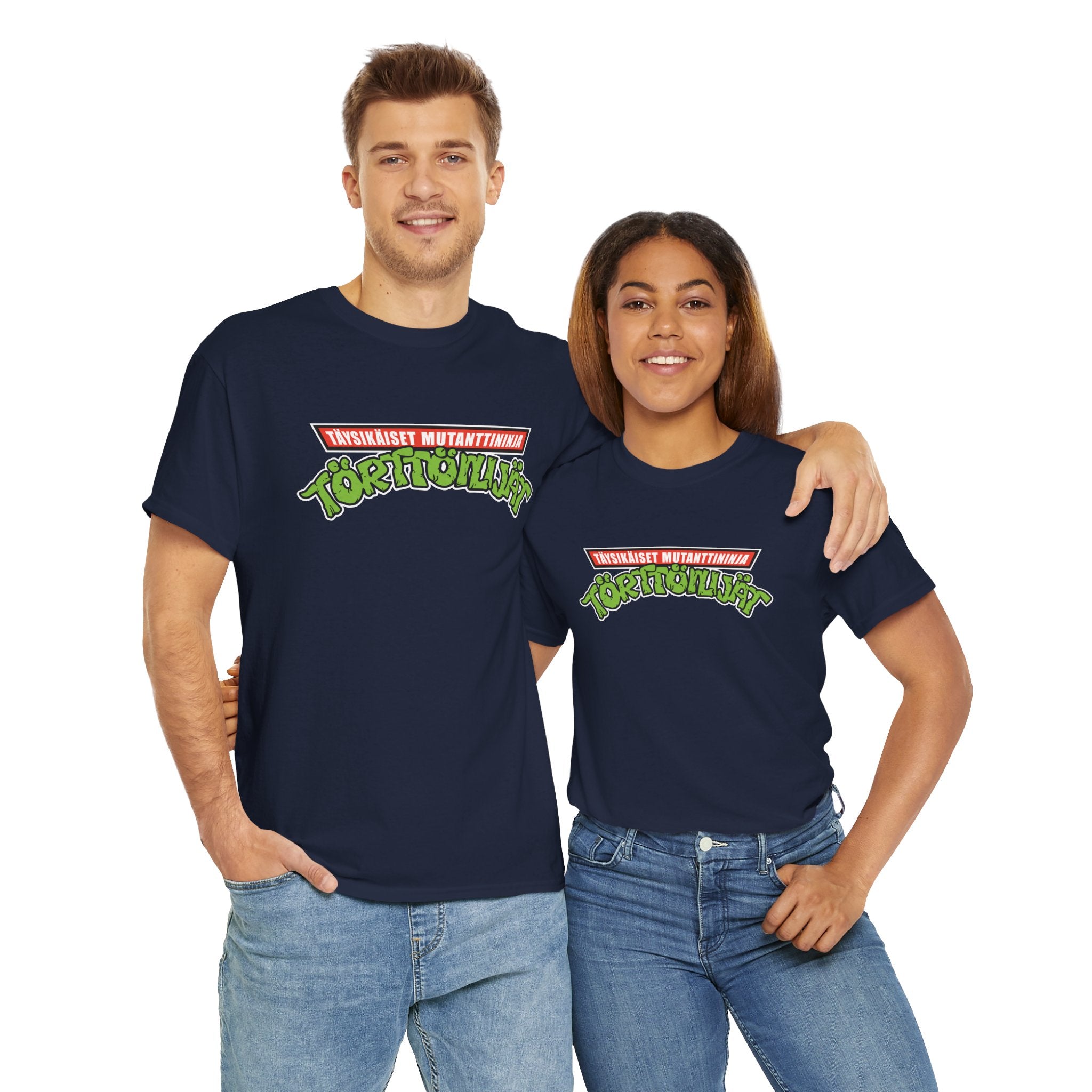TMNT eli Täysikäiset Mutanttininja Törttöilijät t-paita | 100% puuvillaa, unisex
