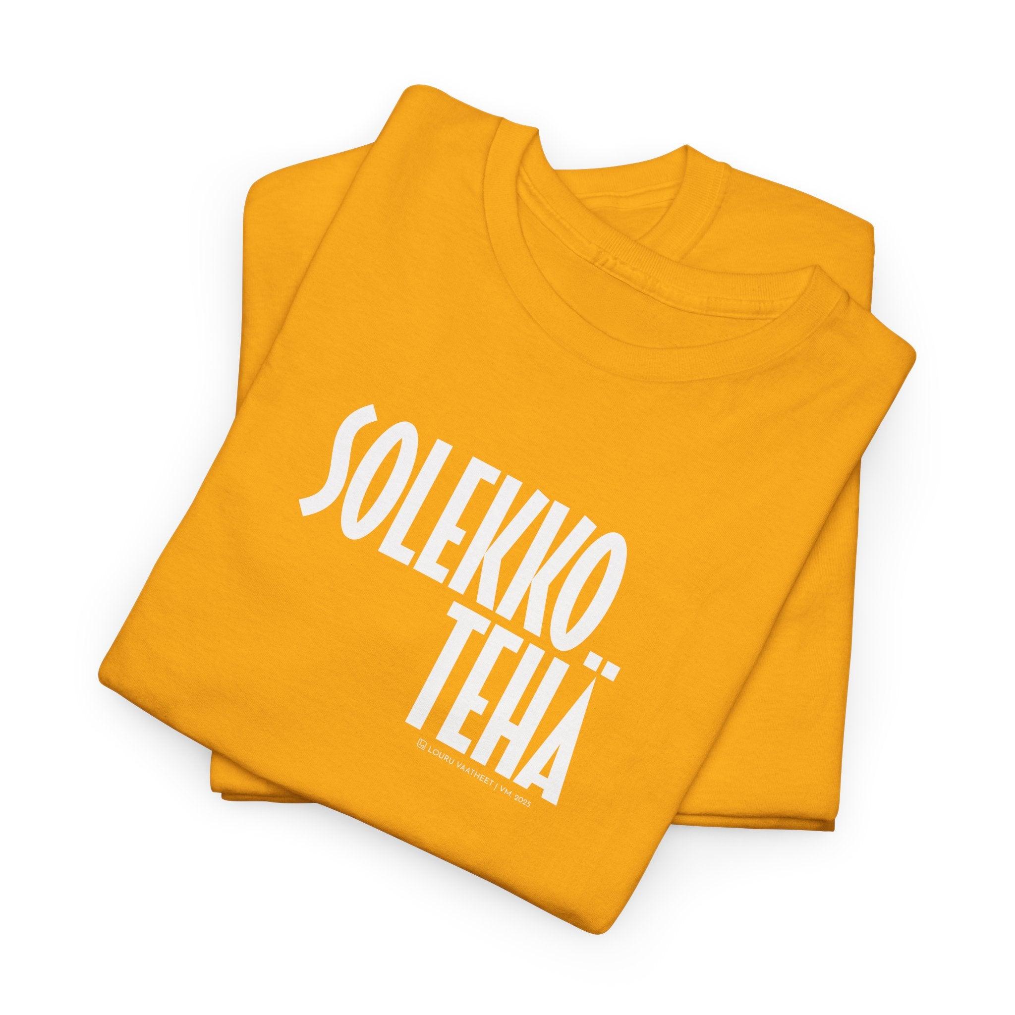 Louru verkkokauppa Solekko tehä t-paita - Unisex 100% puuvillainen  - mukava ja hengittävä hauskalla kuvalla