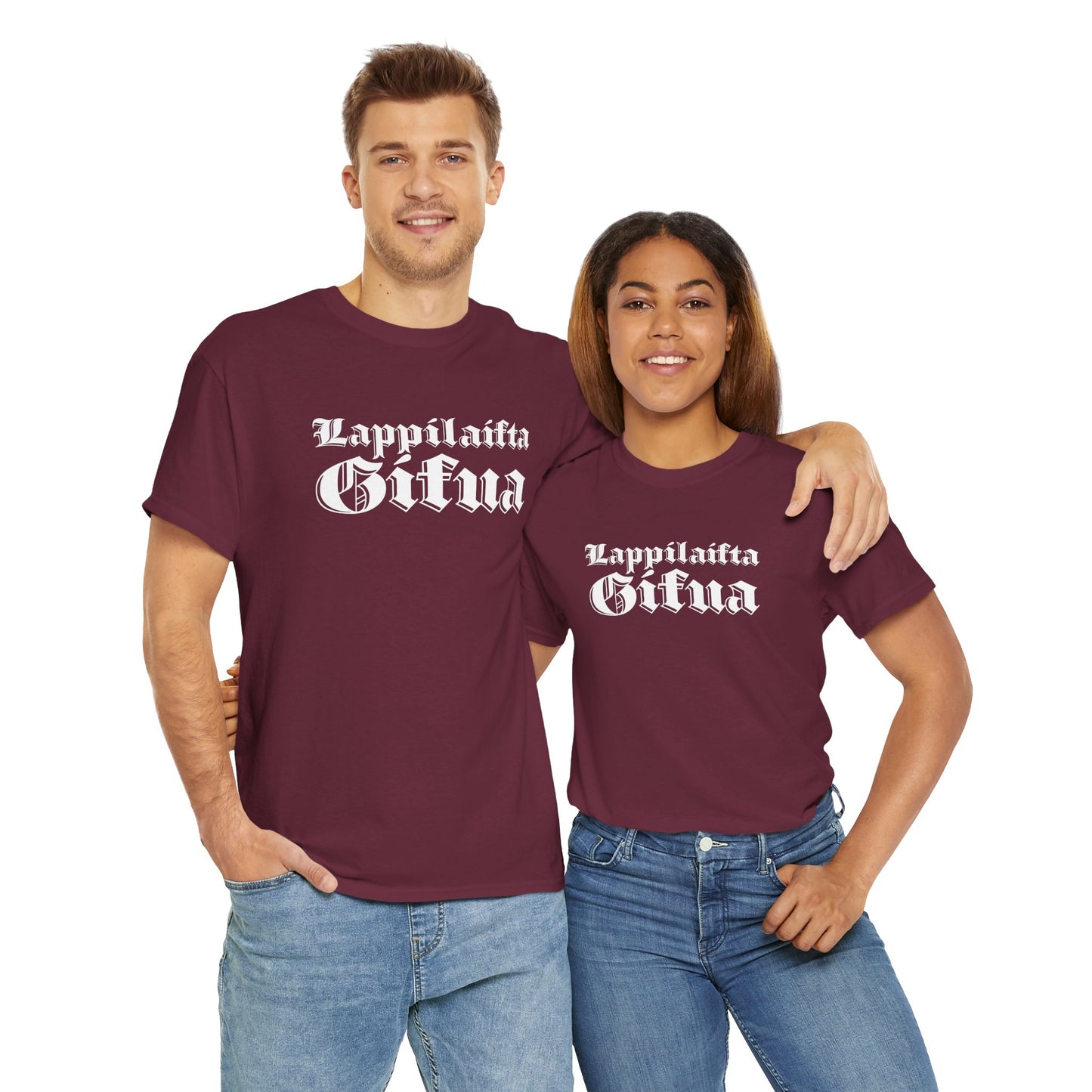 Lappilaista sisua, valkoinen retro teksti | 100% puuvillaa, unisex