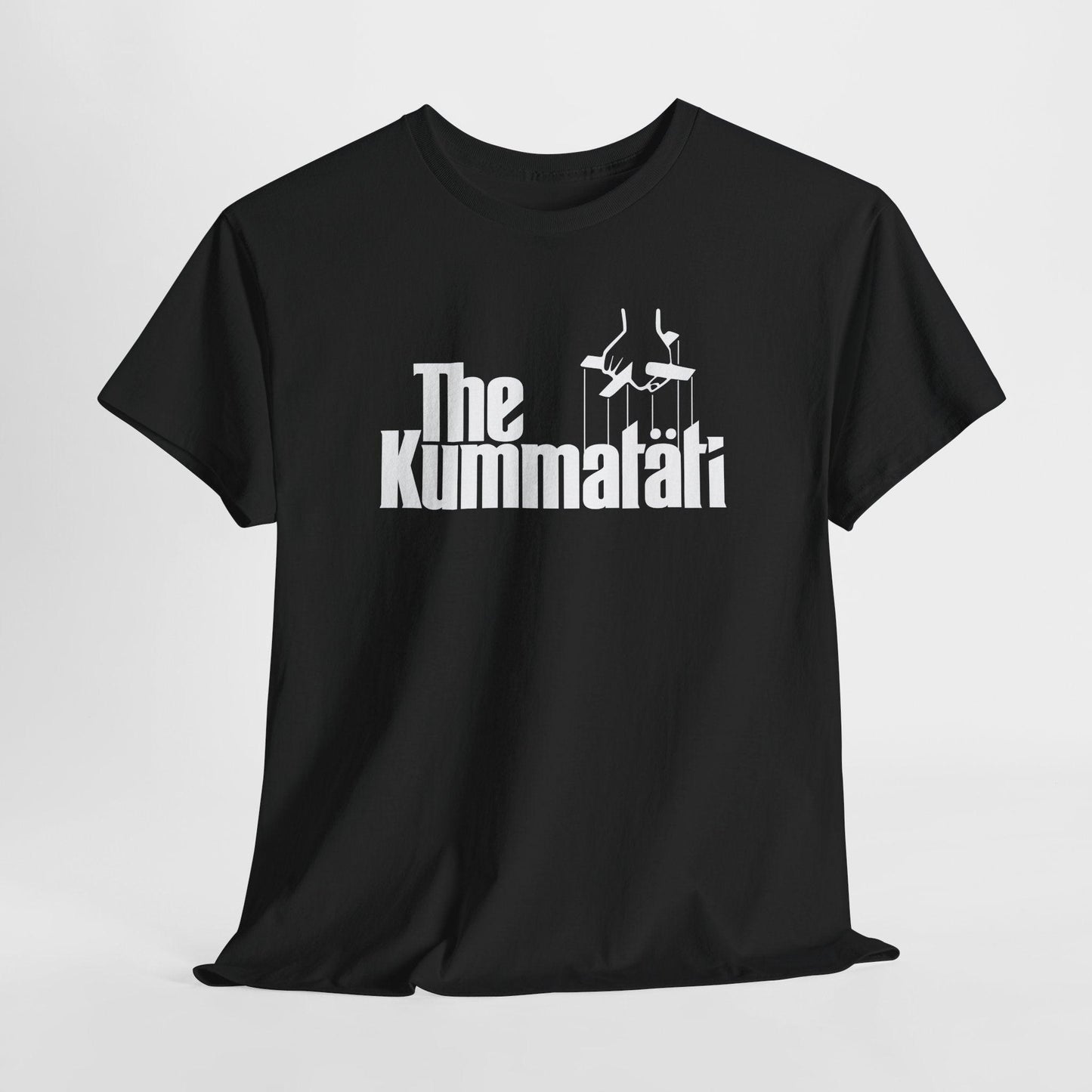 The Kummatäti t-paita, valkoinen teksti | 100% puuvillaa, unisex - Lourun verkkokauppa