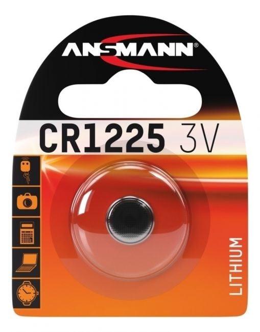 Ansmann 3V Litium CR1225 - Kertakäyttöinen akku (1 kpl) - Hopea - Lourun verkkokauppa