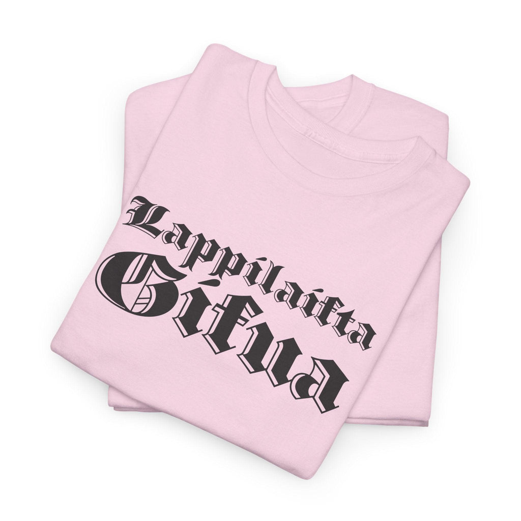 Lappilaista sisua t-paita, tumma retro teksti | 100% puuvillaa, unisex - Lourun verkkokauppa
