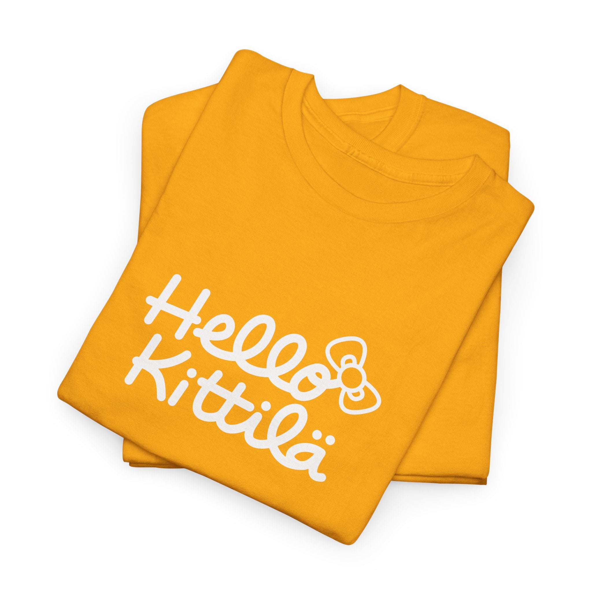 Hello Kittilä (iso valkoinen teksti) | 100% puuvillaa, unisex