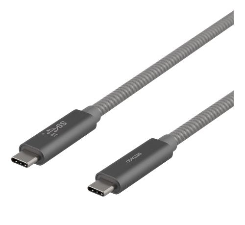 DELTACO USB-C to USB-C 10Gbit/s kaapeli 1m