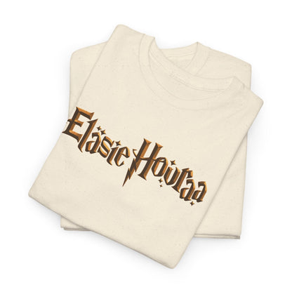 Eläsie Houraa t-paita, kultainen logo | 100% puuvillaa, unisex - Lourun verkkokauppa