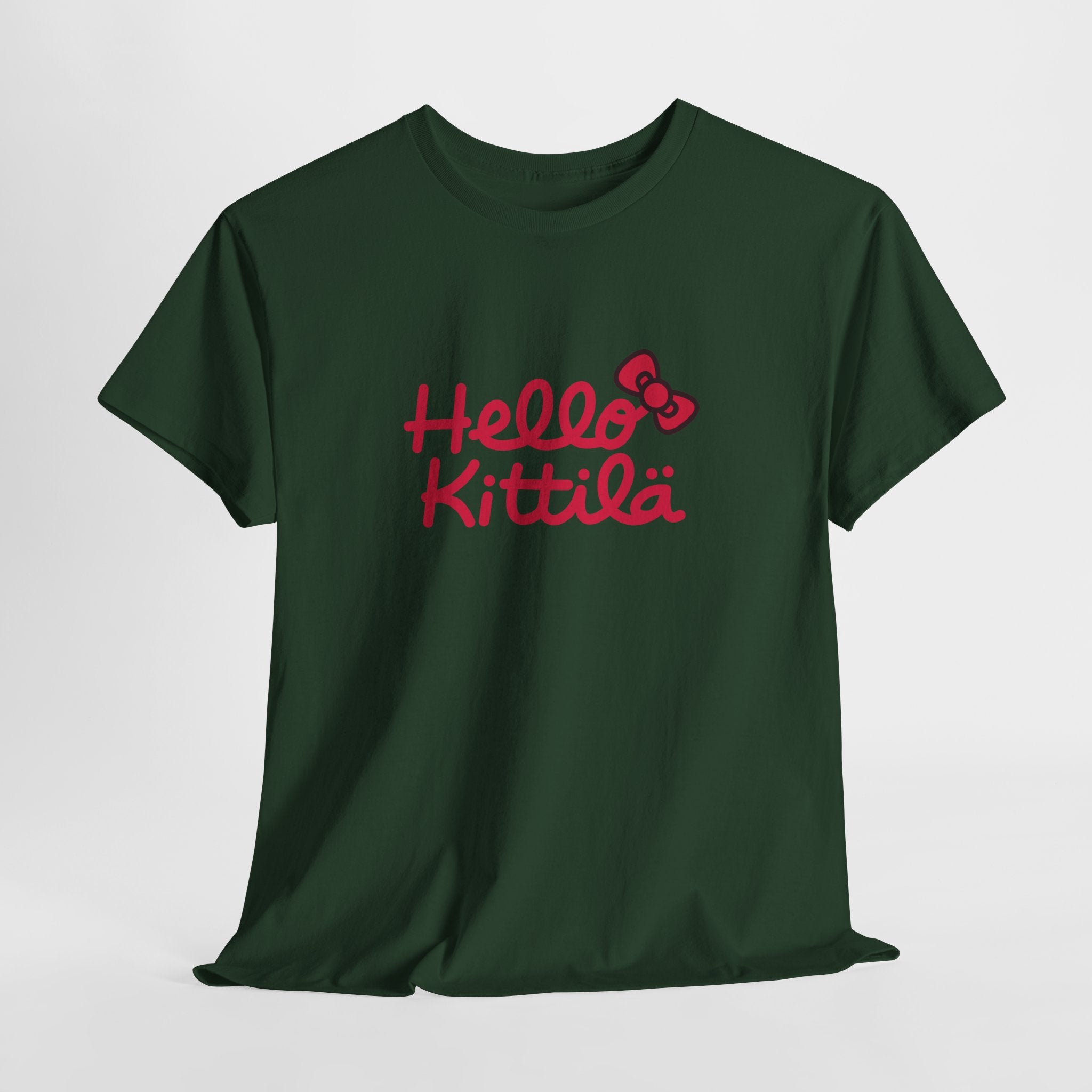 Hello Kittilä (iso teksti) | 100% puuvillaa, unisex