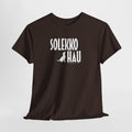 Solekko Hau T-shirt, white text | 100% cotton, unisex