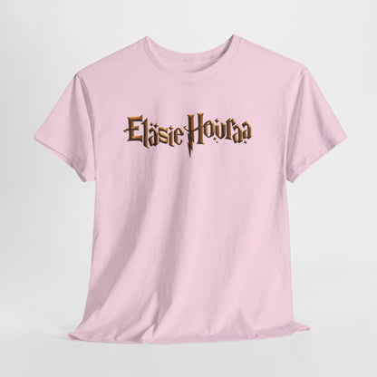 Eläsie Houraa t-paita, kultainen logo | 100% puuvillaa, unisex - Lourun verkkokauppa