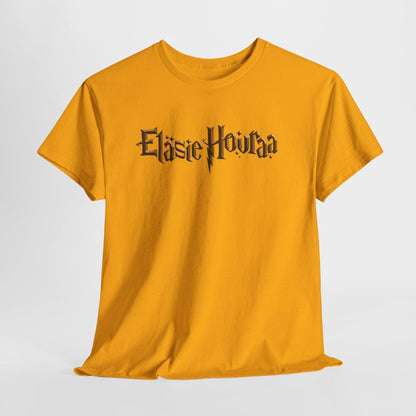 Eläsie Houraa t-paita, kultainen logo | 100% puuvillaa, unisex - Lourun verkkokauppa