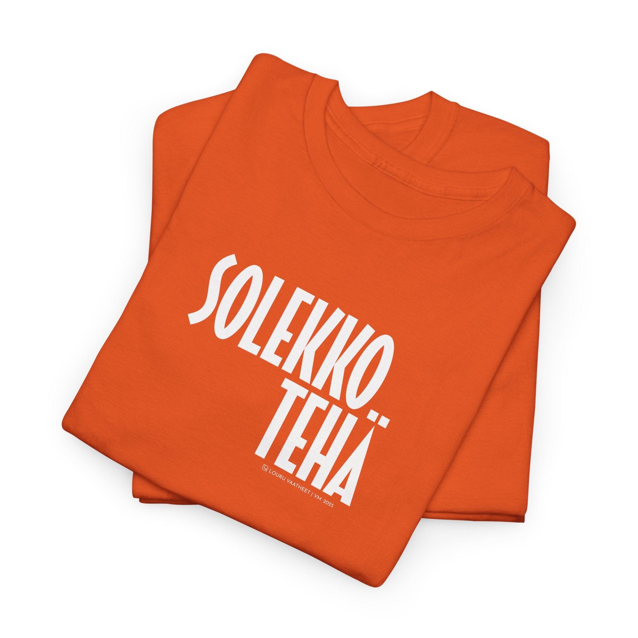 Louru verkkokauppa Solekko tehä t-paita - Unisex 100% puuvillainen  - mukava ja hengittävä hauskalla kuvalla