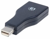 Manhattan Mini DisplayPort 1.2 to DisplayPort Adapter, 1080p@60Hz, Musta