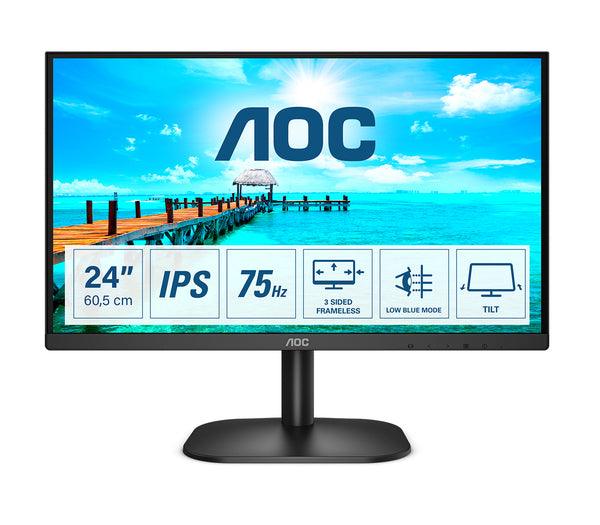 AOC 24B2XH 24" FHD IPS HDMI/VGA monitori - Lourun verkkokauppa