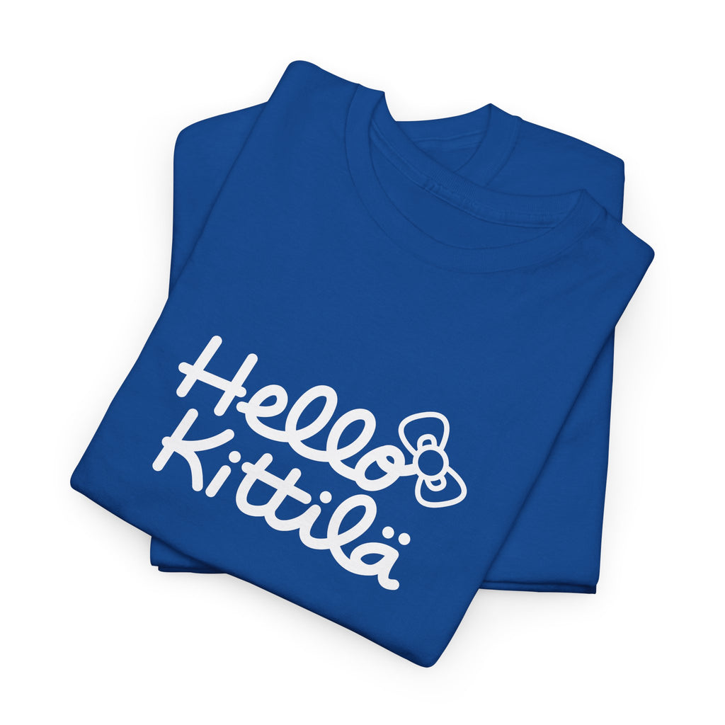 Hello Kittilä (iso valkoinen teksti) | 100% puuvillaa, unisex