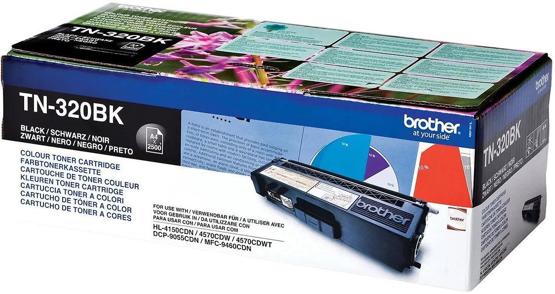 Brother TN320BK Musta lasertulostuskasetti (2500 sivua) - Lourun verkkokauppa
