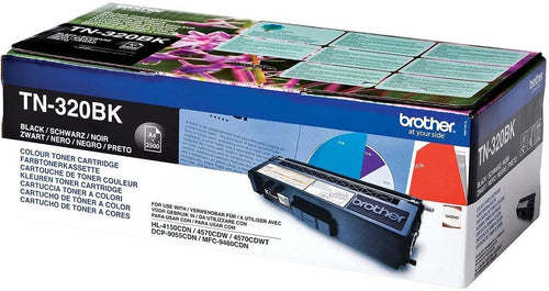 Brother TN320BK Musta lasertulostuskasetti (2500 sivua) - Lourun verkkokauppa