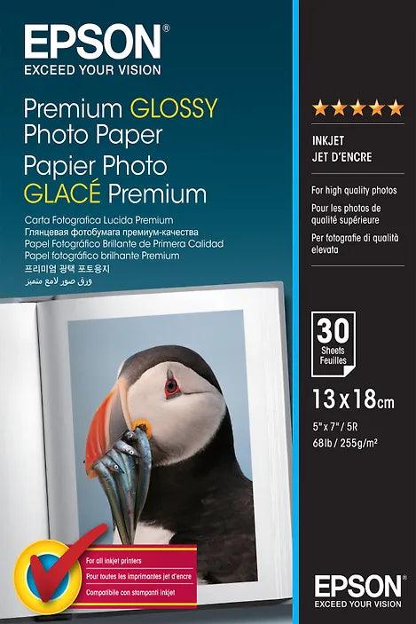 Epson Premium Glossy valokuvapaperi - 13x18cm - 30 arkkia - Lourun verkkokauppa
