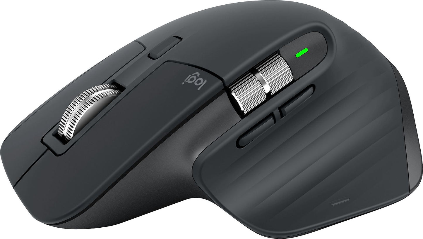 Logitech MX Master 3S -ergonominen hiiri, grafiitti