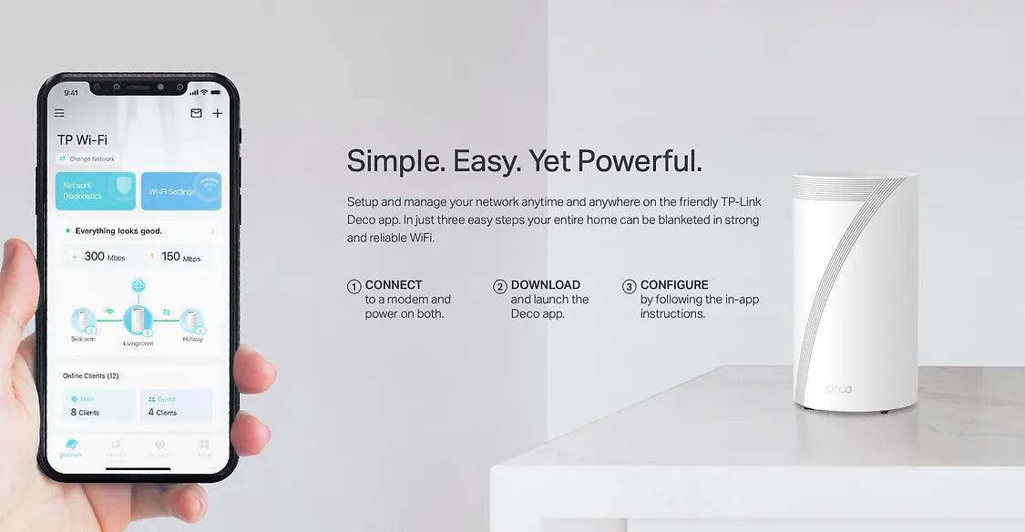TP-LINK Deco BE85 WiFi 7 -Mesh-reititin - Lourun verkkokauppa