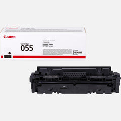Canon 055 -laservärikasetti, musta, kasetti ja myyntipakkaus