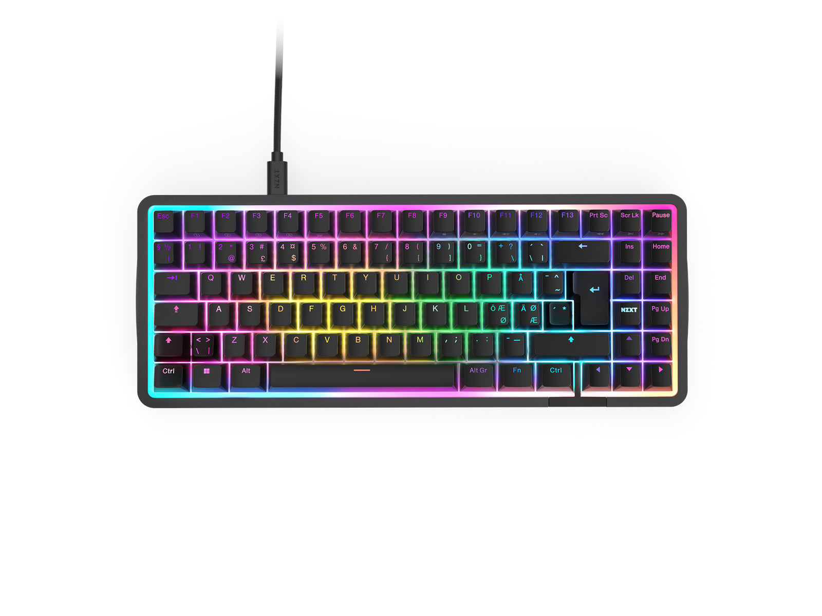 NZXT Function Elite MiniTKL - Pelinäppäimistö (Nordic)